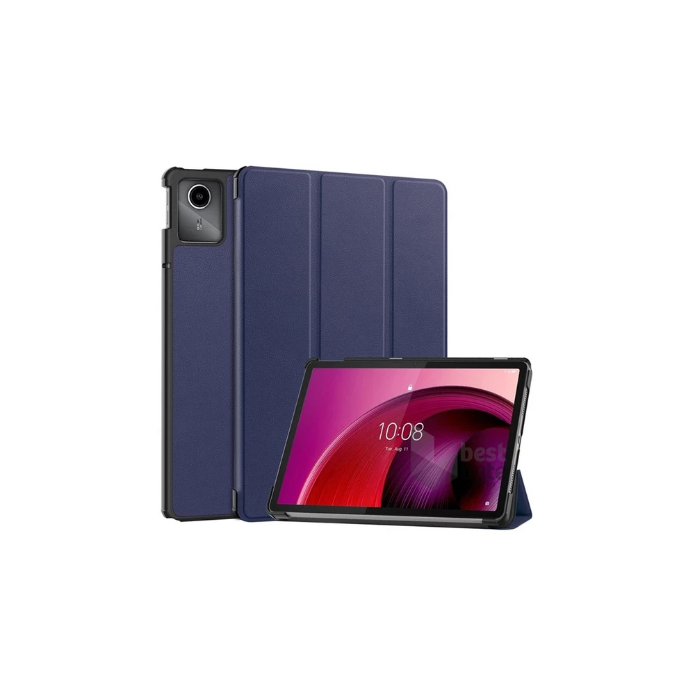 Gigapack GP-155065 Lenovo Tab M11 (TB330) sötétkék bőr hatású oldalra nyíló tok