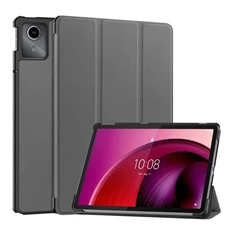 Gigapack GP-155066 Lenovo Tab M11 (TB330) sötétszürke bőr hatású oldalra nyíló tok