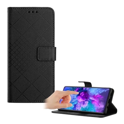 Gigapack GP-155716 Xiaomi Redmi A3 fekete bőr hatású oldalra nyíló tok