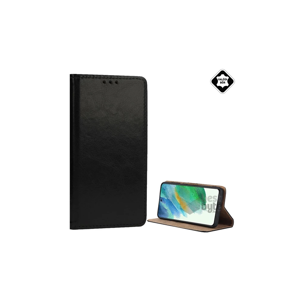 Gigapack GP-157839 Xiaomi Poco M6 Pro LTE / Redmi Note 13 Pro 4G fekete bőr oldalra nyíló tok