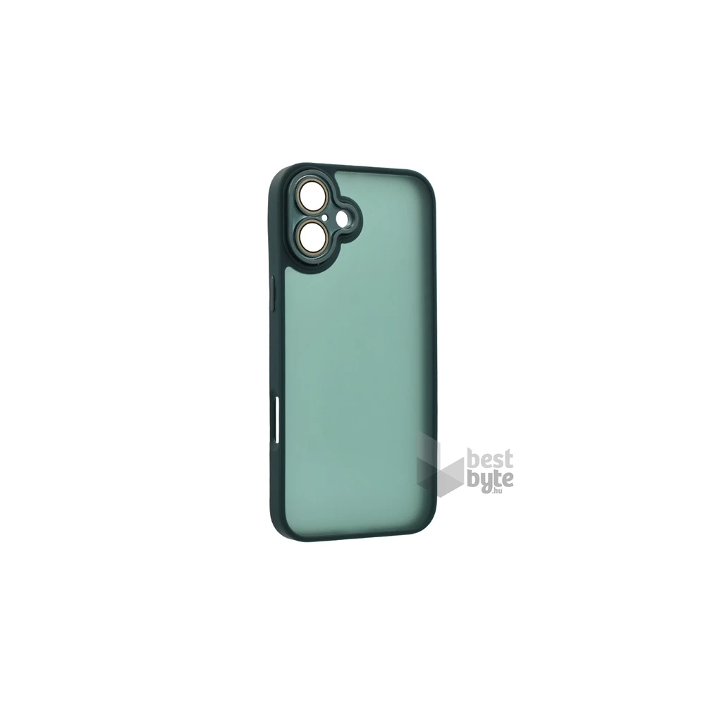Gigapack GP-160116 iPhone 16 sötétzöld szilikon hátlap