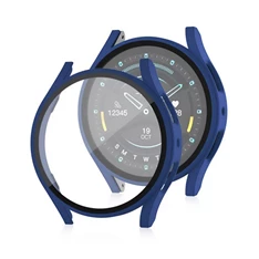 Gigapack GP-162691 Galaxy Watch 7 eSIM 40mm (SM-L305) / Galaxy Watch 7 40mm (SM-L300) sötétkék műanyag tok + kijelzővédő