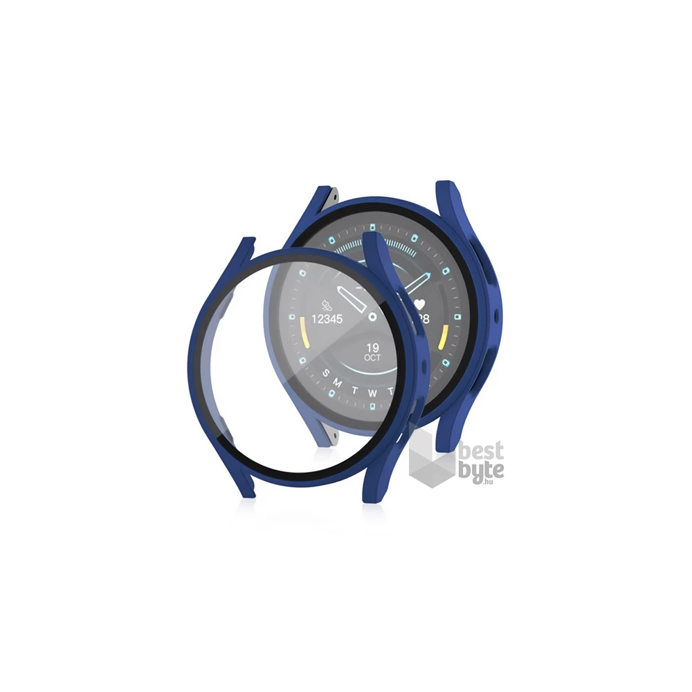 Gigapack GP-162691 Galaxy Watch 7 eSIM 40mm (SM-L305) / Galaxy Watch 7 40mm (SM-L300) sötétkék műanyag tok + kijelzővédő