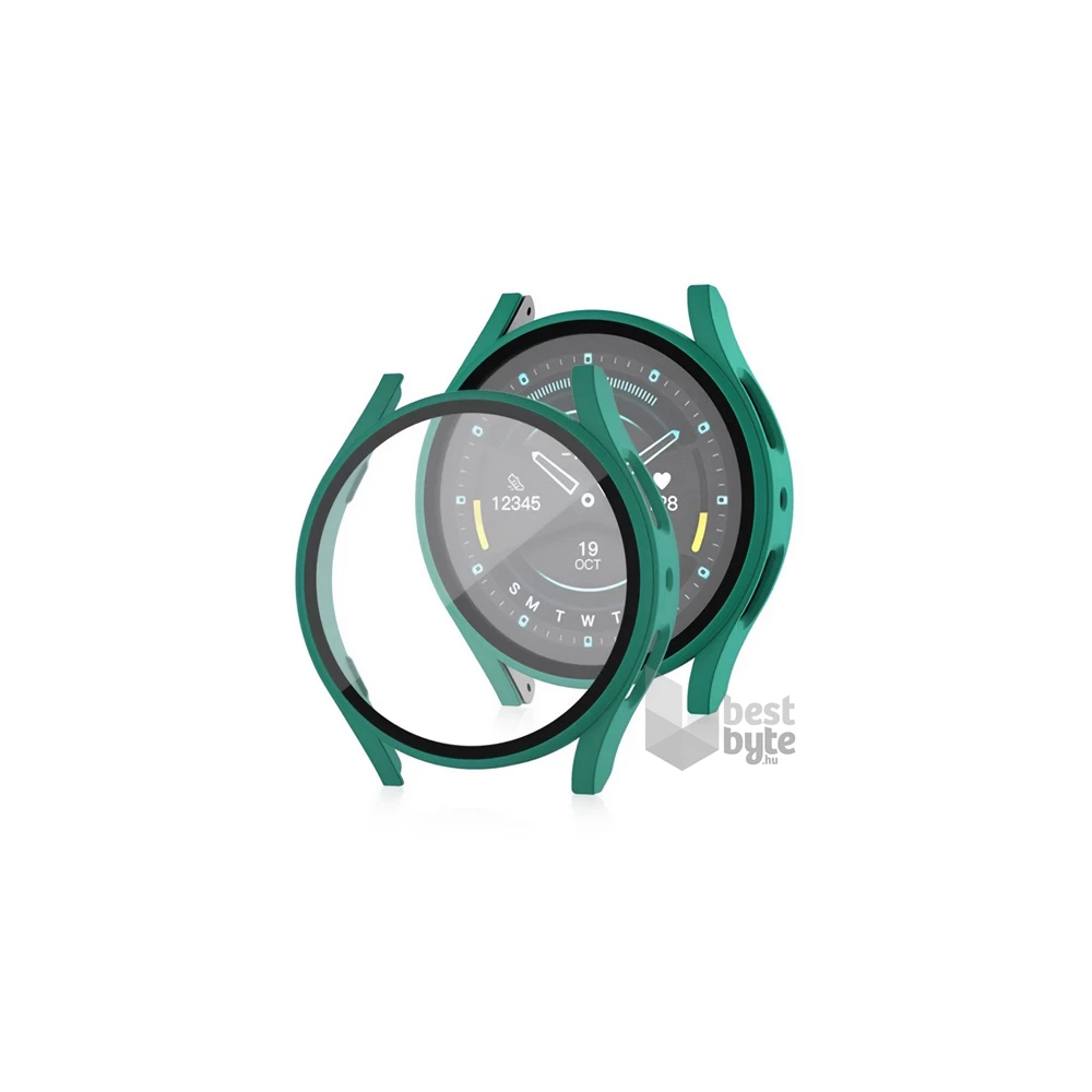 Gigapack GP-162700 Galaxy Watch 7 eSIM 40mm (SM-L305) / Watch 7 40mm (SM-L300) sötétzöld műanyag tok + kijelzővédő