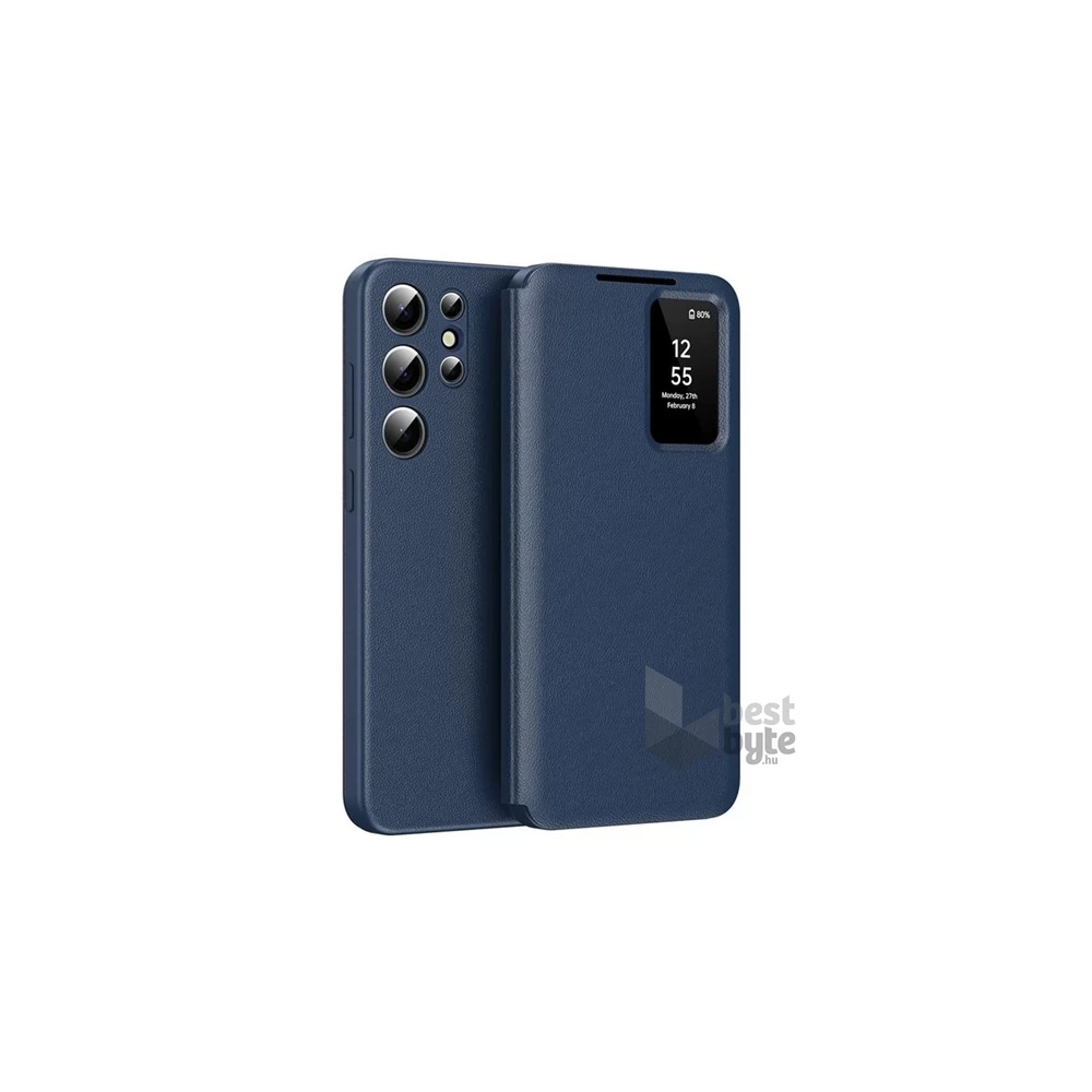 Gigapack GP-166940 Galaxy S22 Ultra (SM-S908) sötétkék oldalra nyíló tok