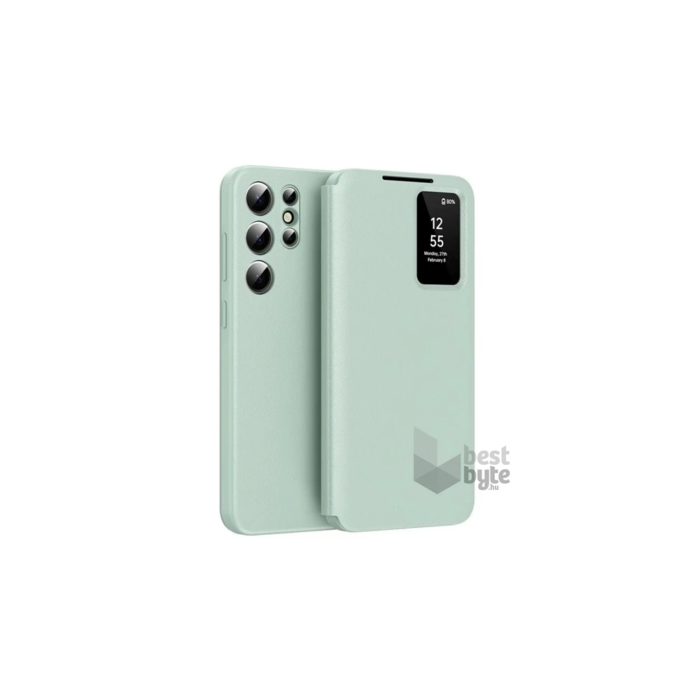 Gigapack GP-166956 Galaxy S25 Ultra (SM-S938) világoszöld oldalra nyíló tok