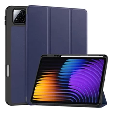 Gigapack GP-168361 Xiaomi Pad 7 Pro / Pad 7 sötétkék bőr hatású tablet tok Gigapack GP-168361 Xiaomi Pad 7 Pro / Pad 7 sötétkék bőr hatású tablet tok