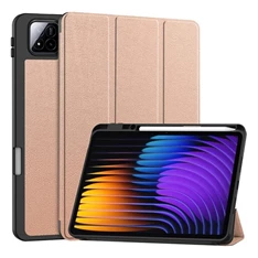 Gigapack GP-168363 Xiaomi Pad 7 Pro / Pad 7 rózsaarany bőr hatású tablet tok Gigapack GP-168363 Xiaomi Pad 7 Pro / Pad 7 rózsaarany bőr hatású tablet tok