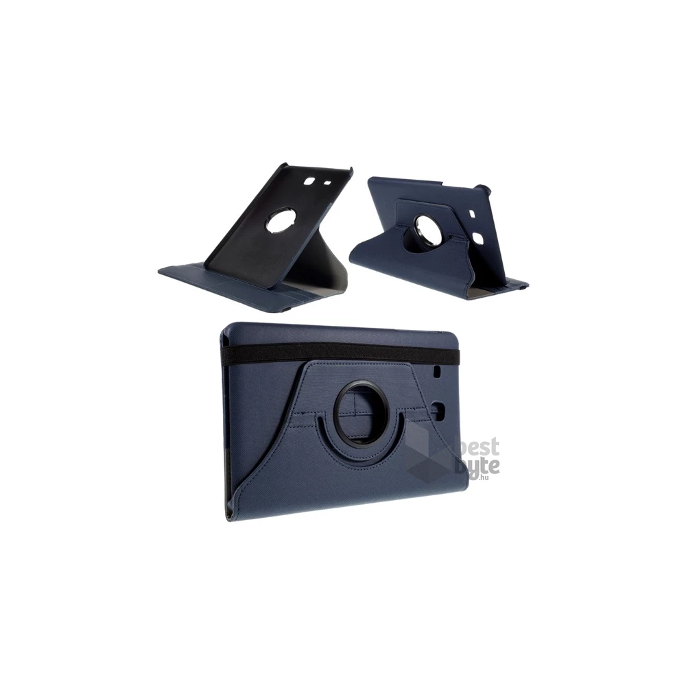 Gigapack GP-57798 Samsung Galaxy Tab E 9.6 3G (SM-T561)/WIFI (SM-T560) sötétkék bőr hatású oldalra nyíló tok