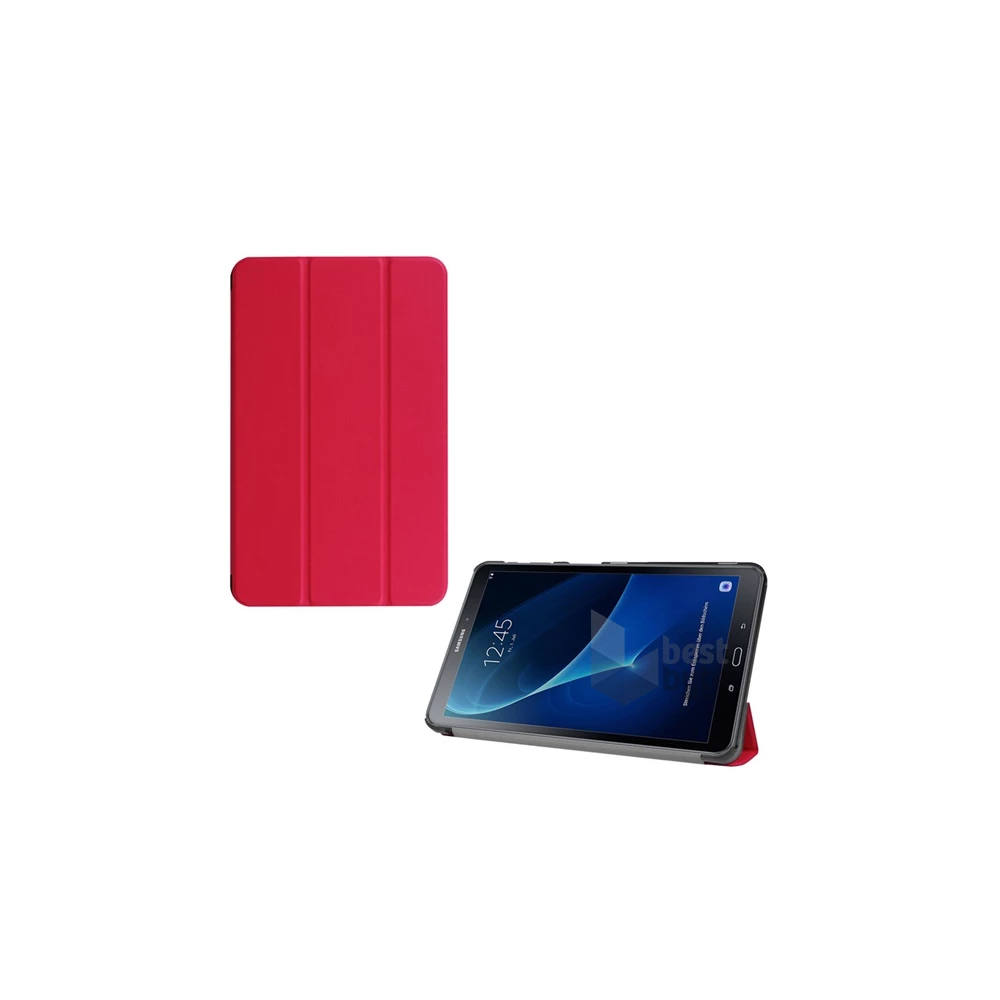 Gigapack GP-65173 Galaxy Tab A 10.1 LTE (2016) SM-T585 / WIFI (2016) SM-T580 piros bőr hatású oldalra nyíló tok