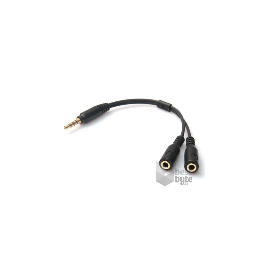 Gigapack GP-68795 fekete audio elosztó adapter