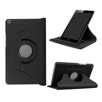 Gigapack GP-71054 Huawei Mediapad T3 8 WIFI / Mediapad T3 8 LTE fekete bőr hatású oldalra nyíló tok