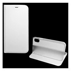 Gigapack GP-72887 iPhone XS 5.8 / iPhone X 5.8 fehér bőr hatású oldalra nyíló tok