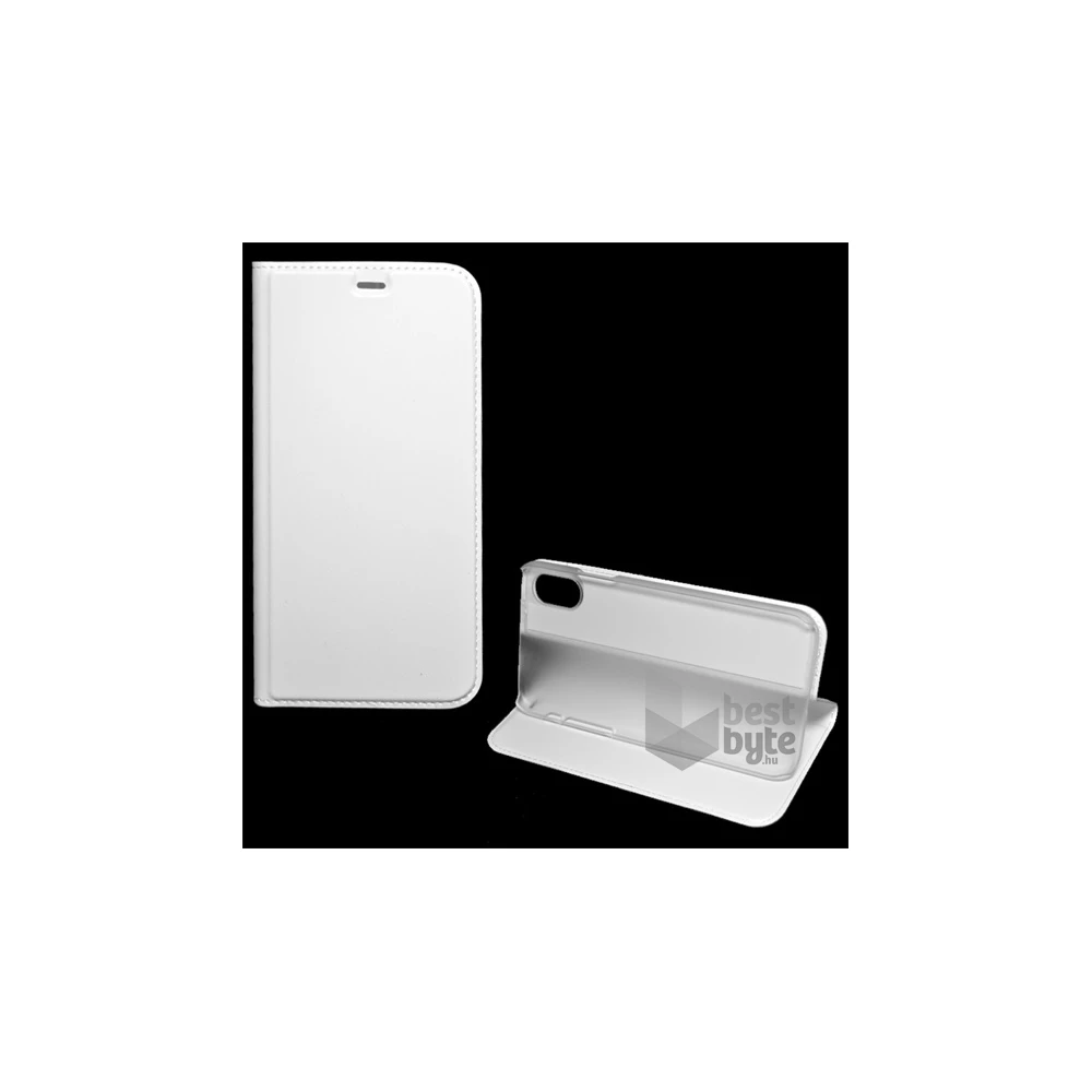 Gigapack GP-72887 iPhone XS 5.8 / iPhone X 5.8 fehér bőr hatású oldalra nyíló tok