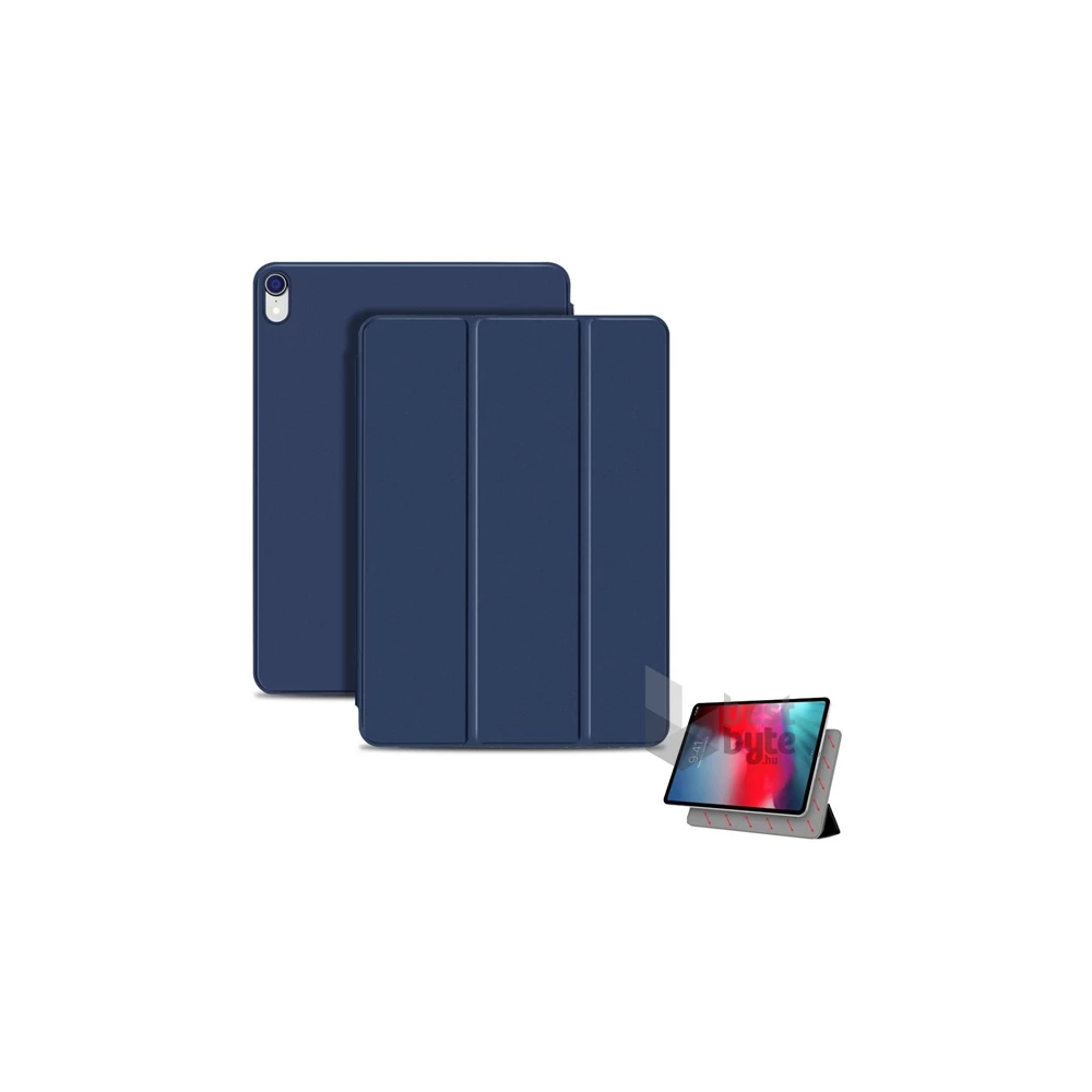 Gigapack GP-83179 iPad Air 11 (2024) / Air 2020 (Air 4) / Air 2022 sötétkék bőr hatású oldalra nyíló tok