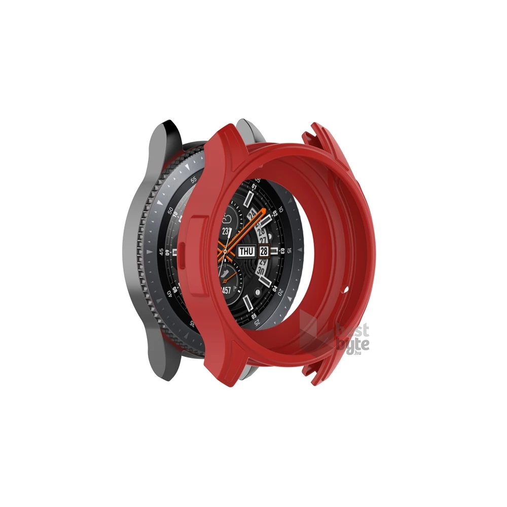 Gigapack GP-85763 Samsung Gear S3 Frontier (SM-R760) / Galaxy Watch 46mm (SM-R800N) piros szilikon keret