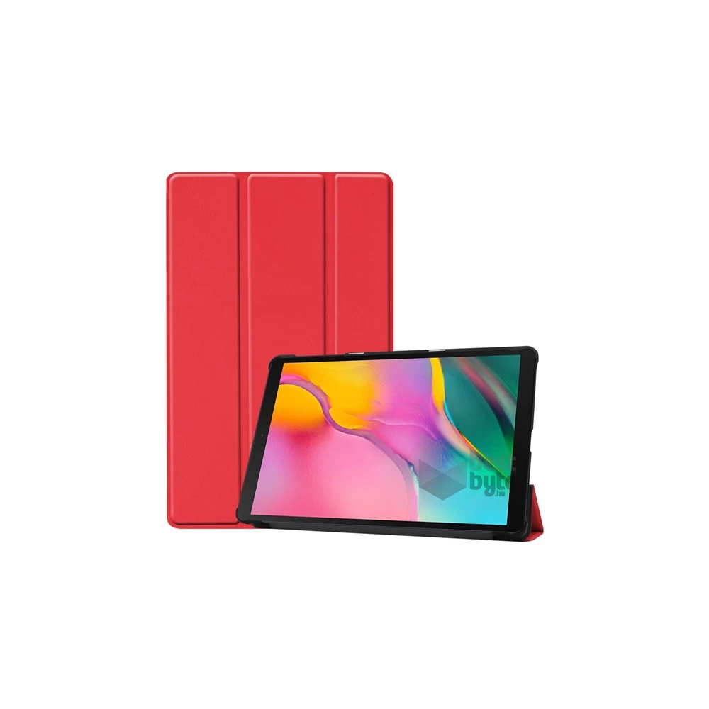 Gigapack GP-87321 Galaxy Tab A 10.1 2019 LTE (SM-T515) / WIFI (SM-T510) piros bőr hatású oldalra nyíló tok