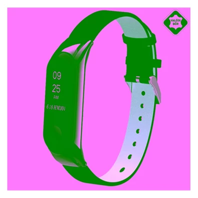 Gigapack GP-89674 Xiaomi MI Band 3 / MI Band 4 fekete bőr óraszíj