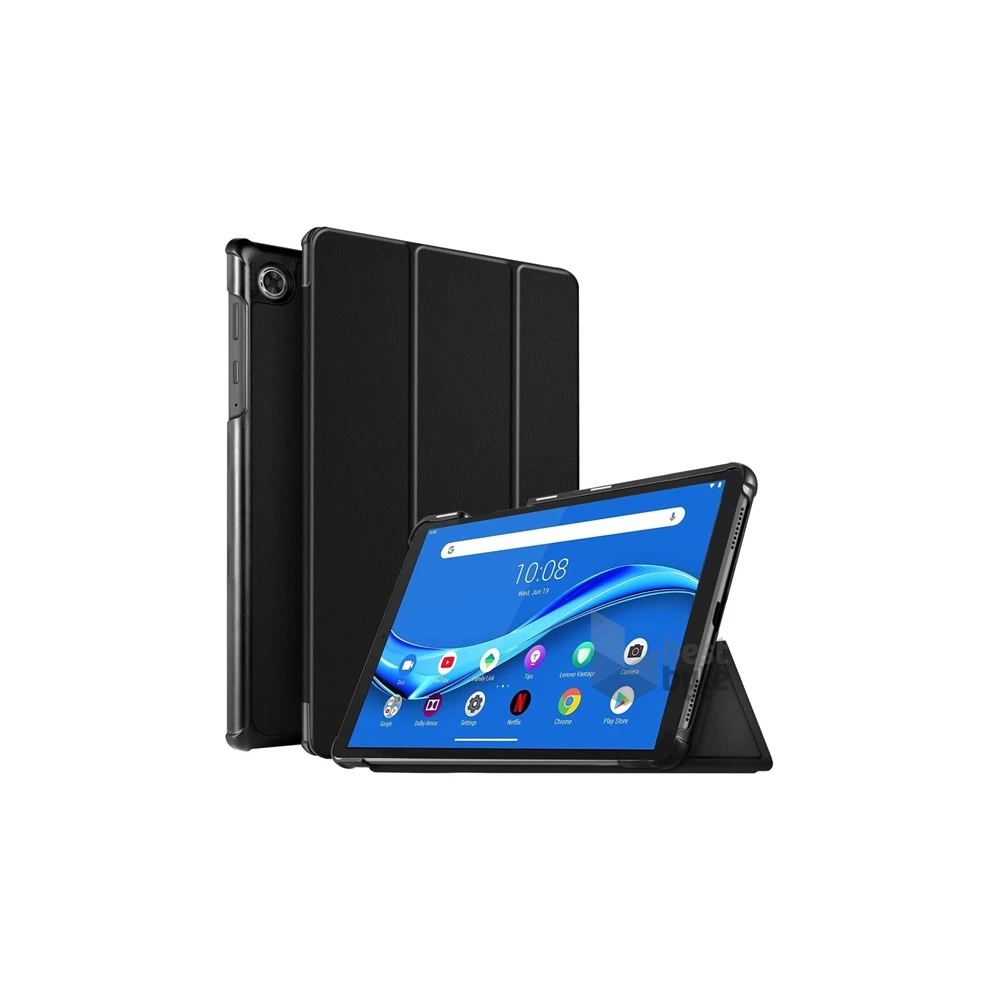 Gigapack GP-95399 Lenovo Tab M10 FHD Plus (TB-X606X)/Tab M10 Plus (TB-X606F) fekete bőr hatású oldalra nyíló tok