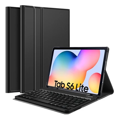 Gigapack GP-95833 Galaxy Tab S6 Lite 10.4 LTE (SM-P625) 2024 / WIFI (SM-P620) 2024 fekete bőr hatású billentyűzetes tok