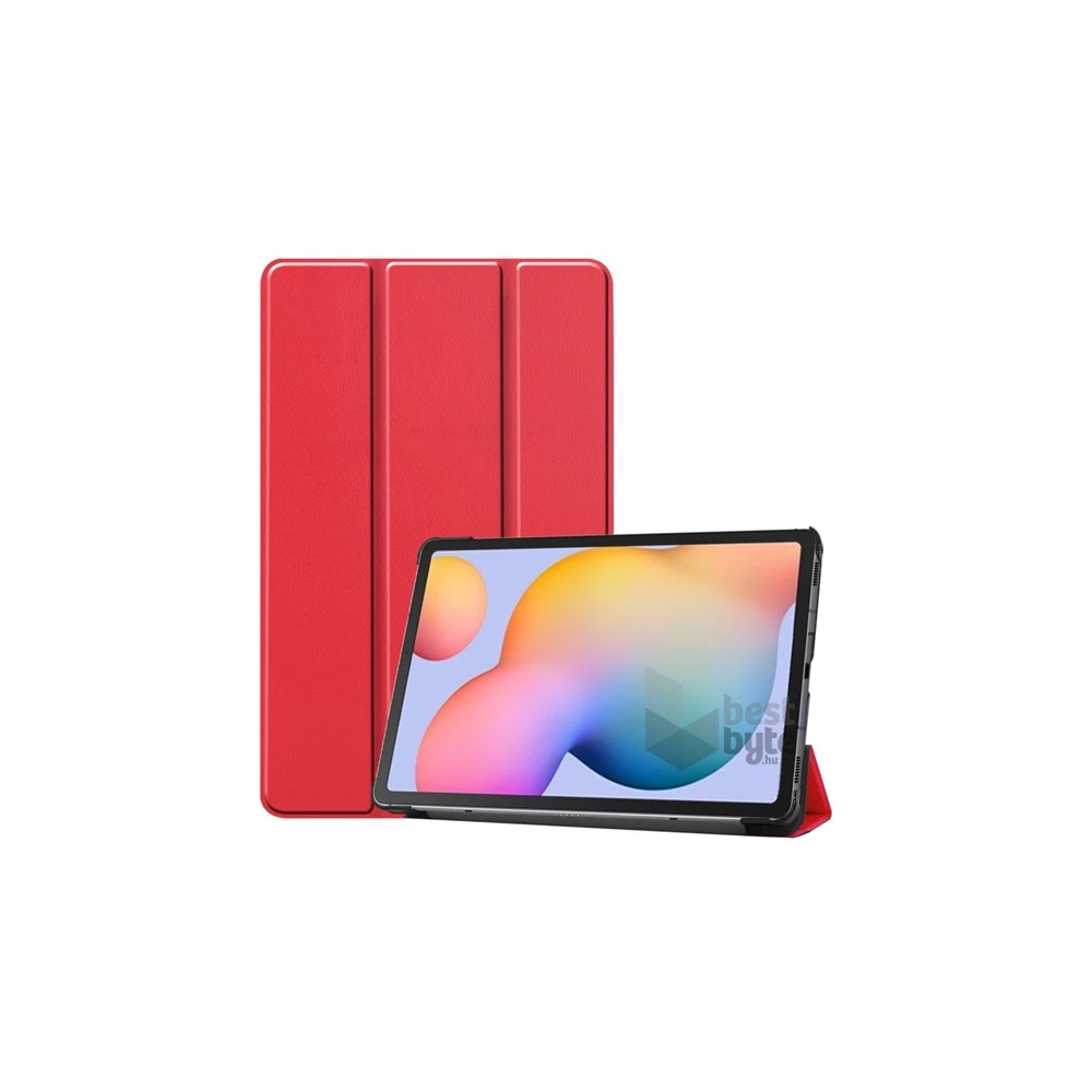 Gigapack GP-98331 Samsung Galaxy Tab S6 Lite 10.4 LTE(SM-P619)2022/WIFI(SM-P613)2022 piros bőr hatású oldalra nyíló tok