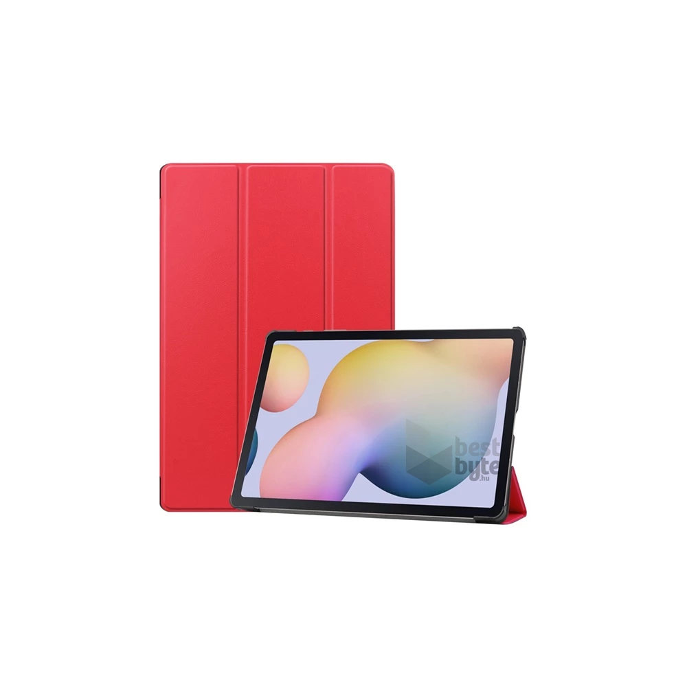 Gigapack GP-99280 Samsung Galaxy Tab S7 Plus WIFI 5G (SM-T976) piros bőr hatású oldalra nyíló tok