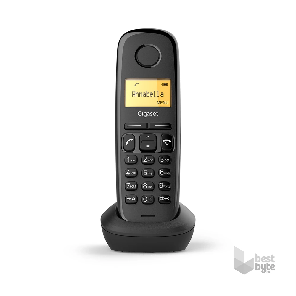 Gigaset A170 DUO DECT hívóazonosítós fekete telefon