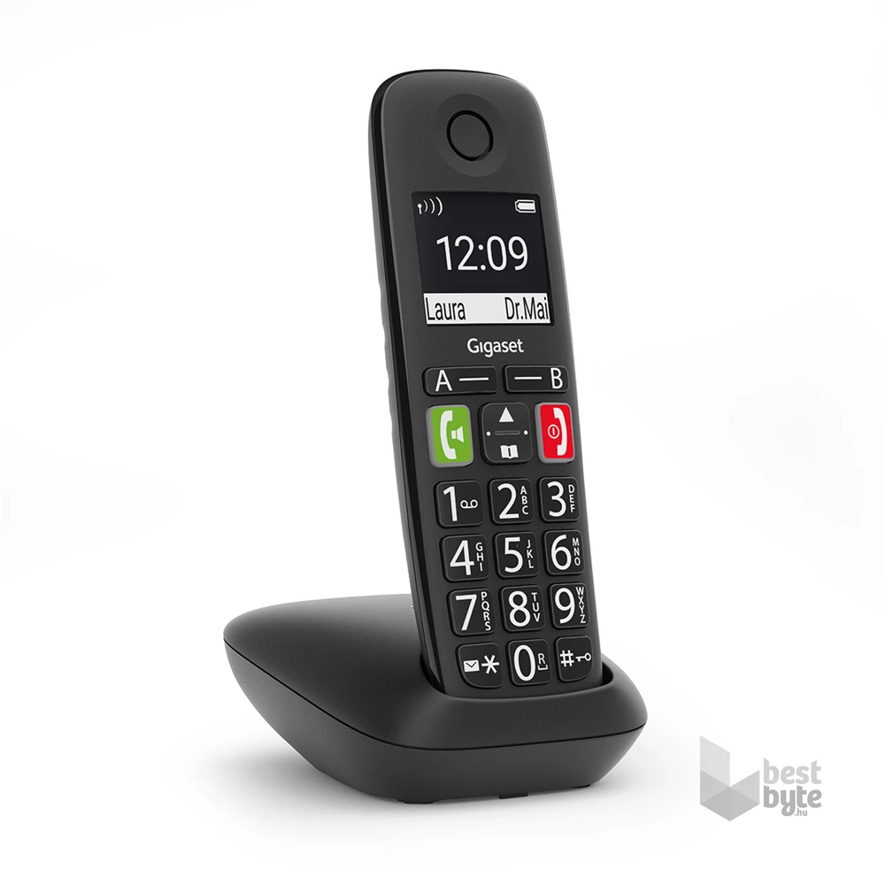 Gigaset E290 fekete dect telefon