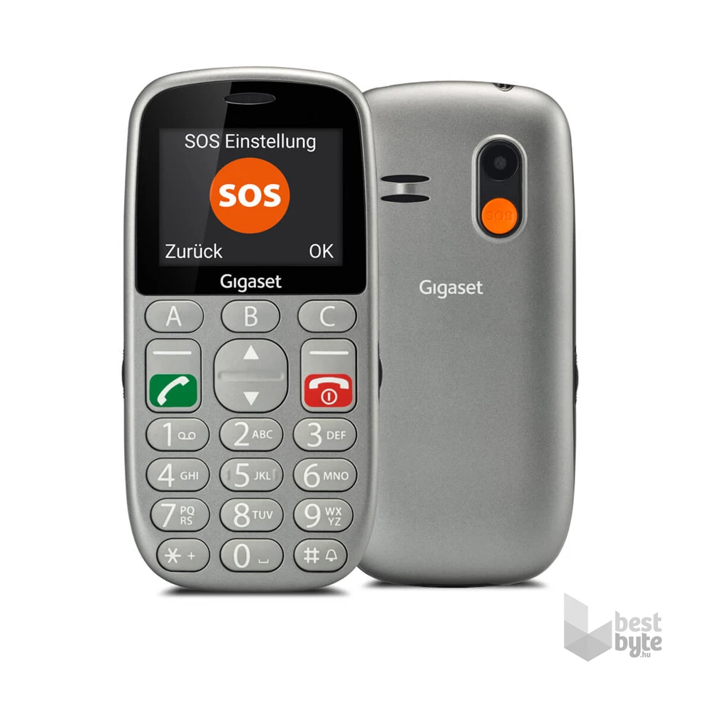 Gigaset GL390 2,2" Dual SIM ezüst mobiltelefon