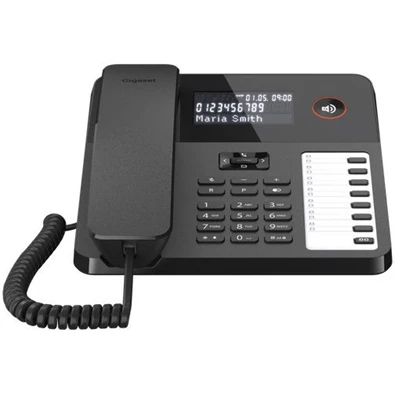 Gigaset Telefon DESK 600 fekete telefon