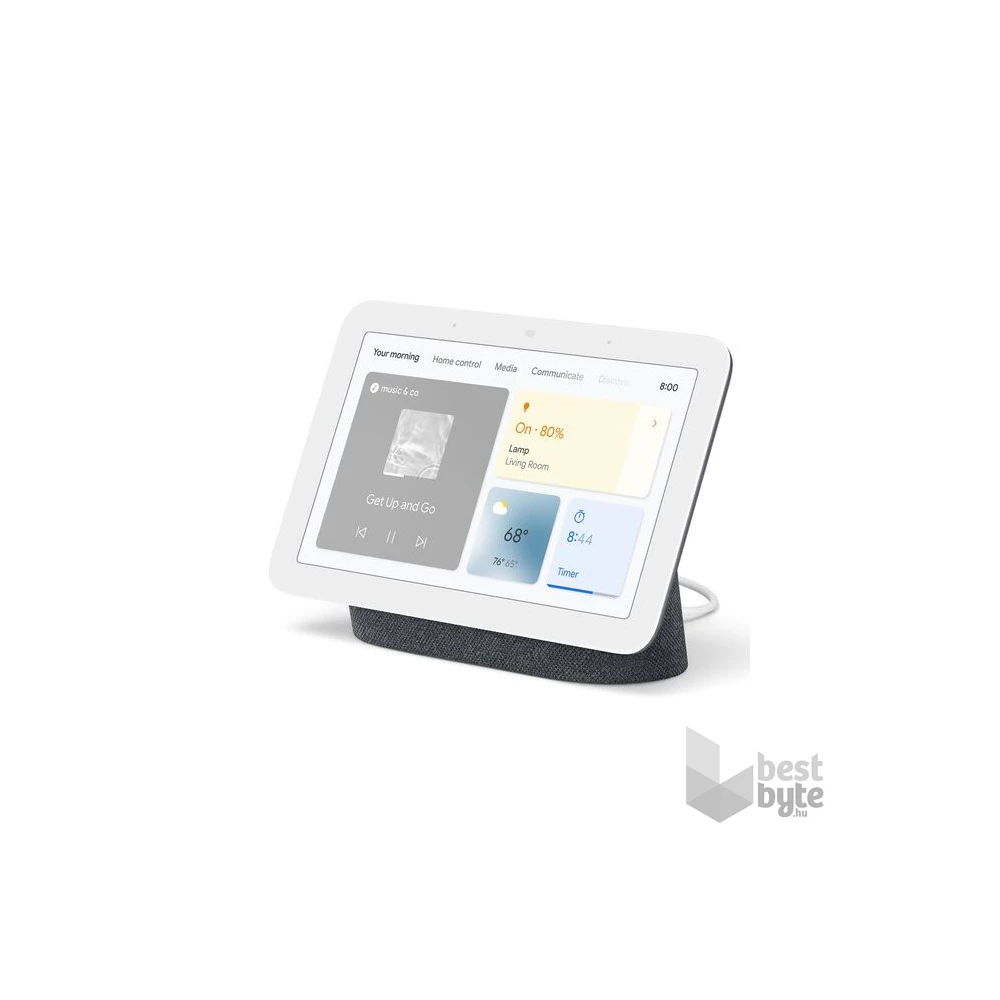 Google Nest HUB 2 fekete multimédiás központ