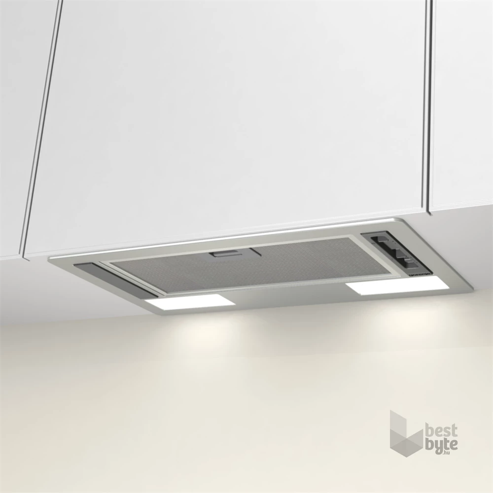 Gorenje BHI611ES inox, aláépíthető, álkürtős, méret:53,4 cm, zajszint:67 dB, páraelszívó