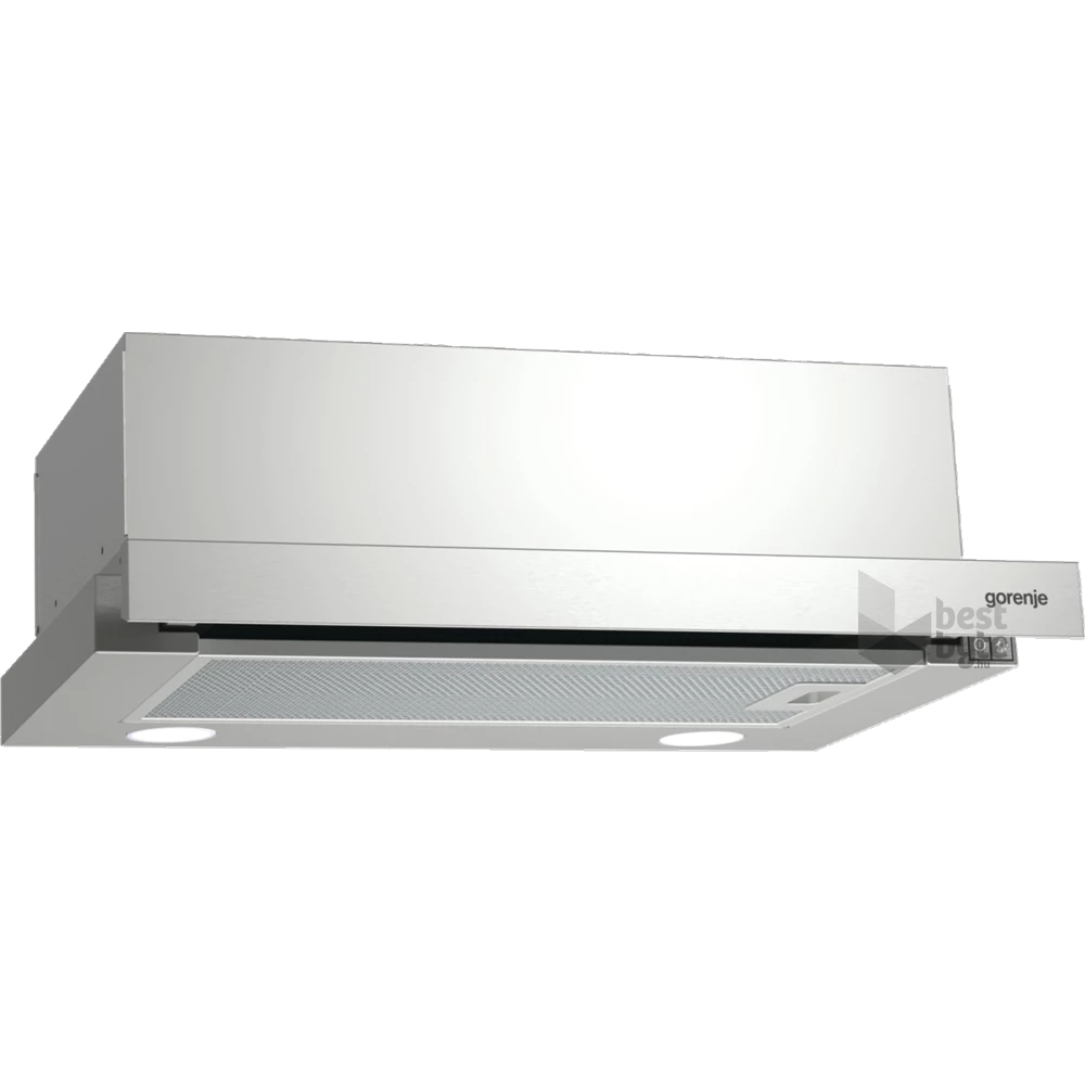 Gorenje BHP523E10X szürke, szabadonálló, hagyományos, méret:50 cm, teleszkópos, zajszint:67 dB, páraelszívó