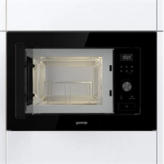 Gorenje BM201AG1BG 800W 20L inox beépíthető grillezős mikrohullámú sütő