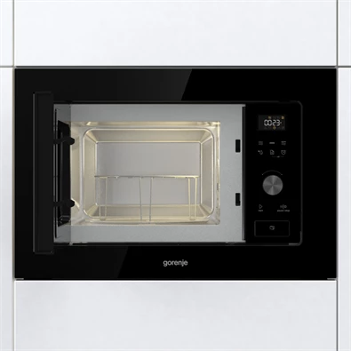 Gorenje BM201AG1BG 800W 20L inox beépíthető grillezős mikrohullámú sütő