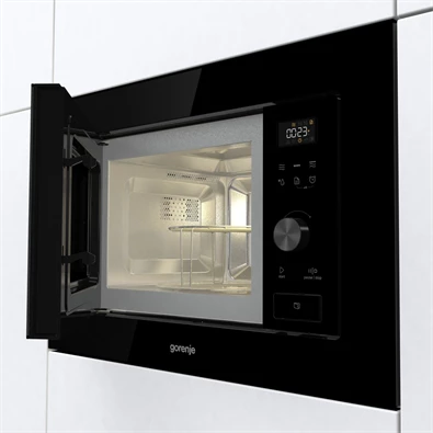 Gorenje BM201AG1BG 800W 20L inox beépíthető grillezős mikrohullámú sütő