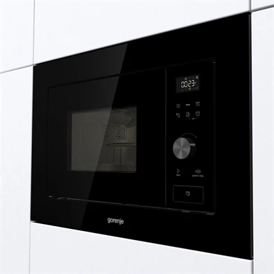 Gorenje BM201AG1BG 800W 20L inox beépíthető grillezős mikrohullámú sütő