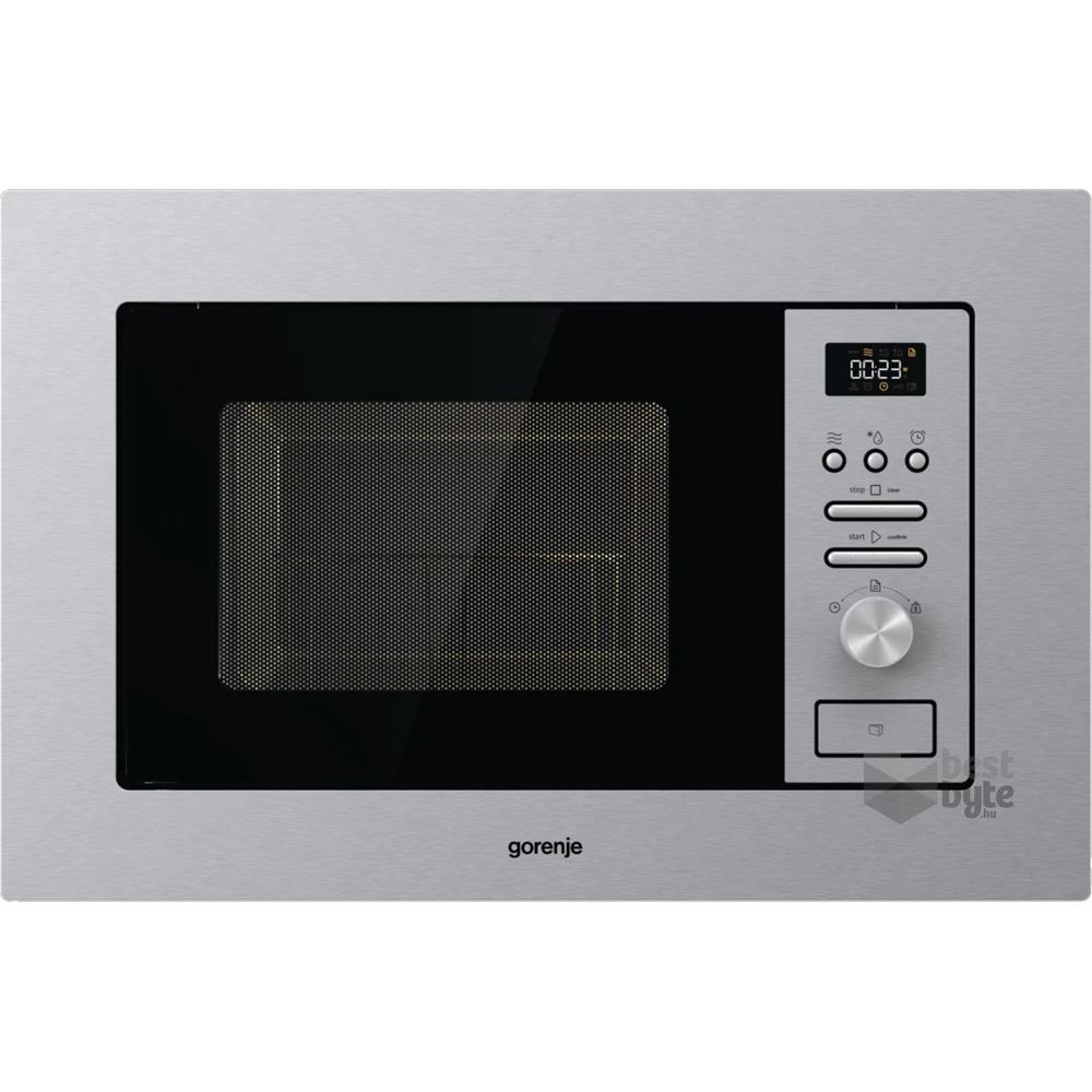 Gorenje BM201AG1X 800W 20L inox beépíthető mikrohullámú sütő