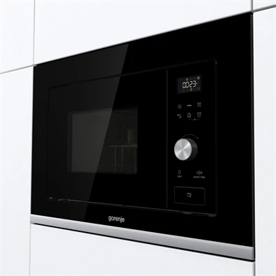 Gorenje BMX201AG1BG 1000W 20L inox beépíthető grillezős mikrohullámú sütő