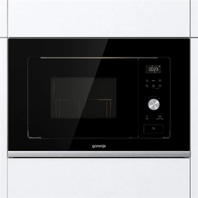 Gorenje BMX201AG1BG 1000W 20L inox beépíthető grillezős mikrohullámú sütő