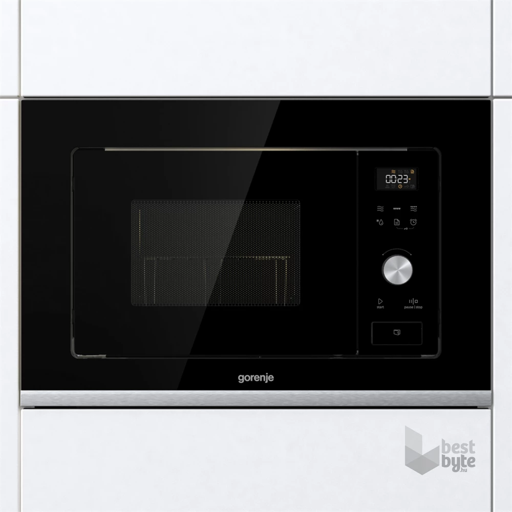 Gorenje BMX201AG1BG 1000W 20L inox beépíthető grillezős mikrohullámú sütő