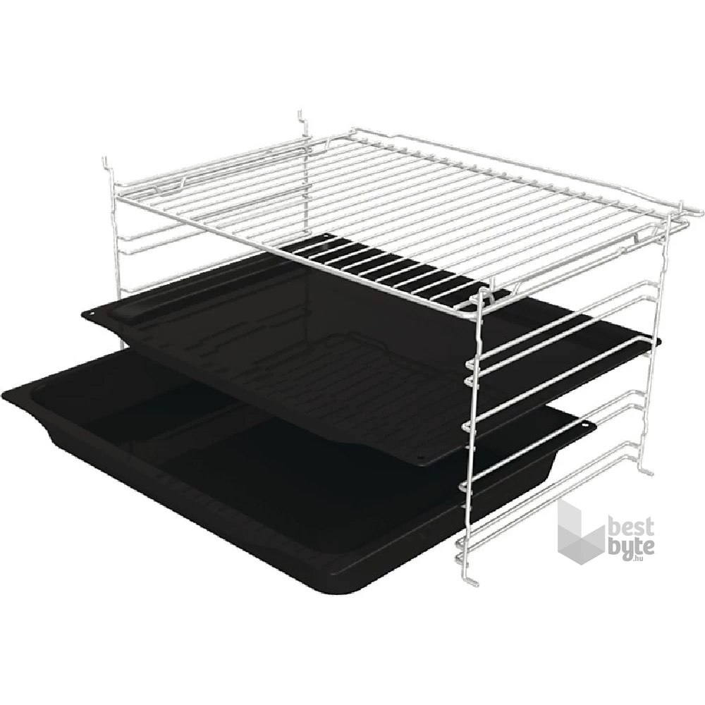 Gorenje BO6717E03BG fekete, beépíthető, sütőtér: 77L, grill, légkeverés, hidrolitikus, sütő