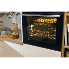 Gorenje BO6717E03BG fekete, beépíthető, sütőtér: 77L, grill, légkeverés, hidrolitikus, sütő