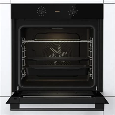 Gorenje BO6717E03BG fekete, beépíthető, sütőtér: 77L, grill, légkeverés, hidrolitikus, sütő