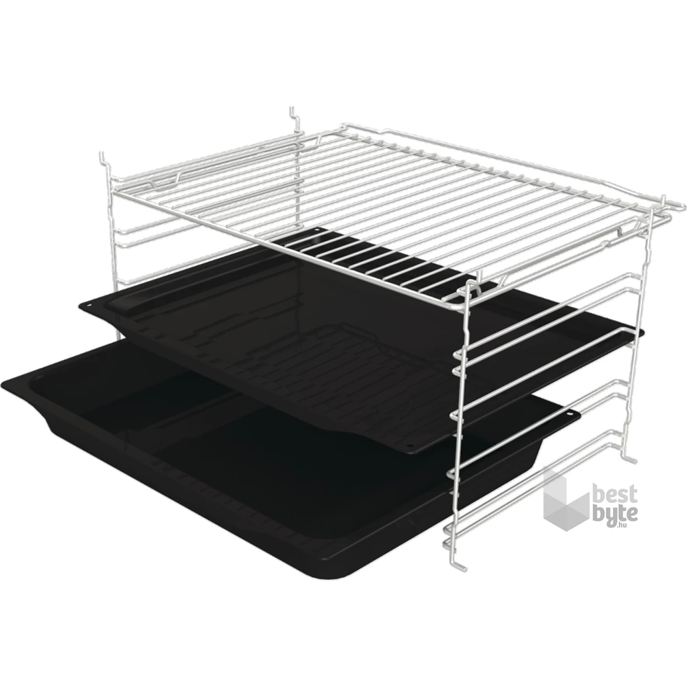 Gorenje BO6717E03BG fekete, beépíthető, sütőtér: 77L, grill, légkeverés, hidrolitikus, sütő