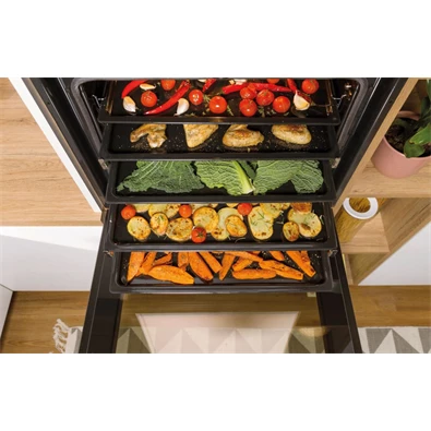 Gorenje BO6717E03BG fekete, beépíthető, sütőtér: 77L, grill, légkeverés, hidrolitikus, sütő