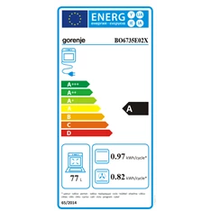 Gorenje BO6735E02X beépíthető inox sütő