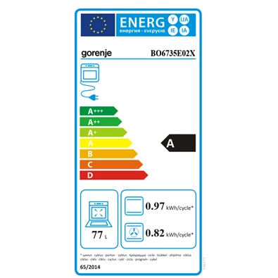 Gorenje BO6735E02X beépíthető inox sütő