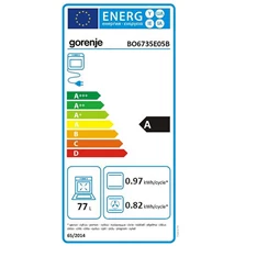 Gorenje BO6735E05B fekete beépíthető sütő