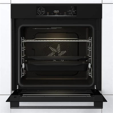 Gorenje BOS6737E06B fekete, beépíthető, sütőtér: 77L, grill, légkeverés, hidrolitikus, sütő